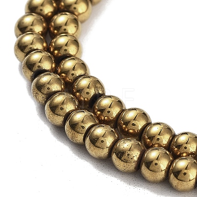 Synthetic Magnetic Hematite Beads Strands G-P545-K01-01B-1