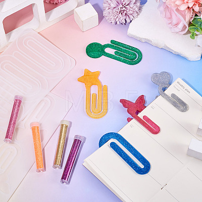 2Pcs 2 Styles Silicone Bookmark Molds DIY-TA0015-02-1
