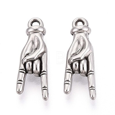 304 Stainless Steel Pendants STAS-T065-21A-P-1