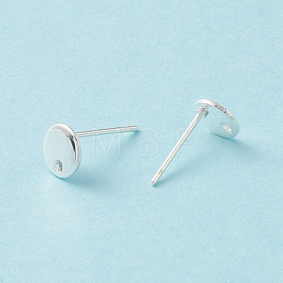 201 Stainless Steel Stud Earring Findings LS-X-STAS-P308-09A-S-1