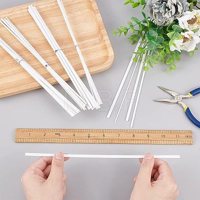 Olycraft 8 Sets 4 Styles ABS Plastic Square Bar Rods DIY-OC0008-29-1