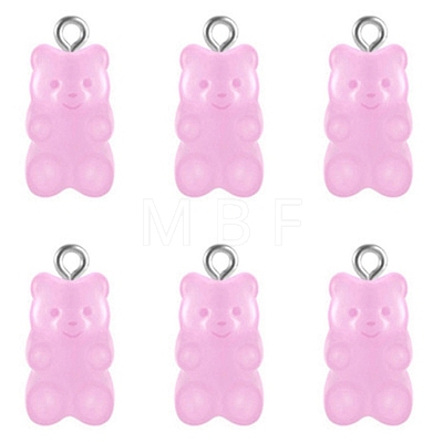 Transparent Resin Pendants HJEW-TAC0007-02H-1