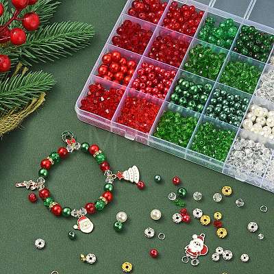 DIY Christmas Bracelet Making Kit DIY-YW0007-55-1