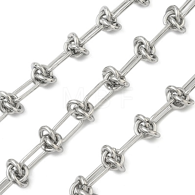 304 Stainless Steel Knot Link Chains CHS-B012-06P-1