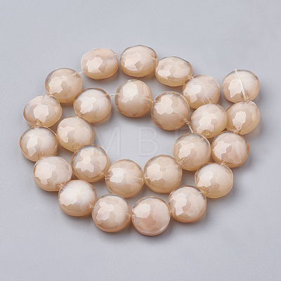 Opaque Solid Color Glass Beads Strands GLAA-N032-05M-1