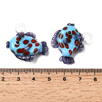Handmade Lampwork Pendants LAMP-B035-01C-1