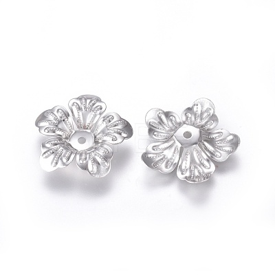 5-Petal 316 Surgical Stainless Steel Bead Caps STAS-G196-04P-1