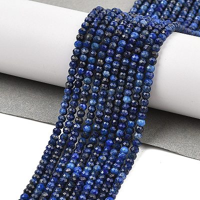 Dyed Natural Lapis Lazuli Beads Strands G-K376-B05-01-1