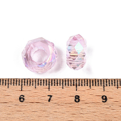 Transparent Glass European Beads GPDL-N005-D14mm-A02-1