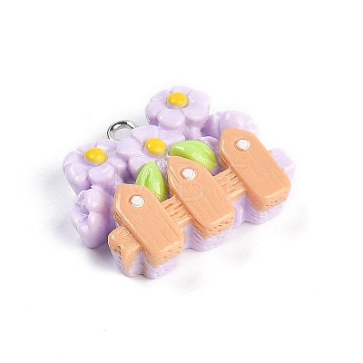 Resin Pendants RESI-I061-08B-1