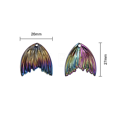 Electroplated Rainbow Resin Pendants RESI-CJ0001-133-1