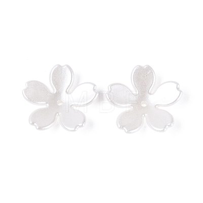 ABS Plastic Imitation Pearl Bead Caps KY-Q004-04A-1