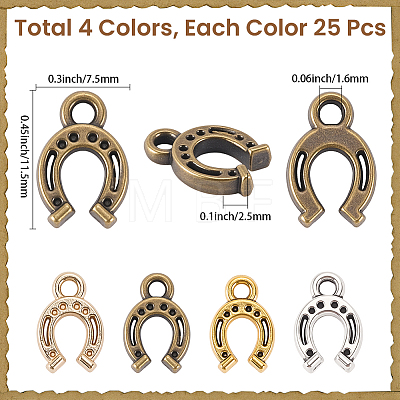 100Pcs Tibetan Style Alloy Pendants FIND-SC0023-11A-1