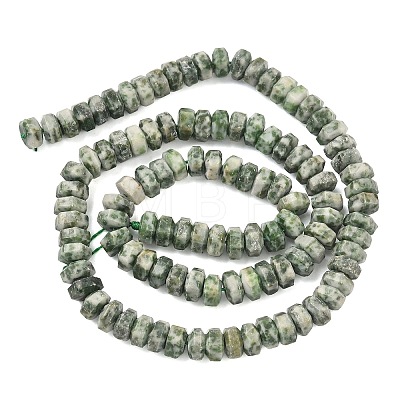 Natural Green Spot Jasper Beads Strands G-L654-I13-01-1