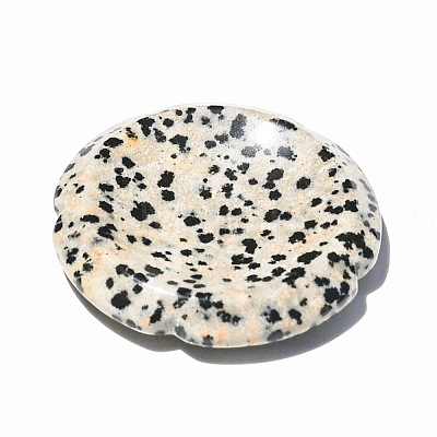 Natural Dalmatian Jasper Worry Stone for Anxiety PW-WG35396-07-1