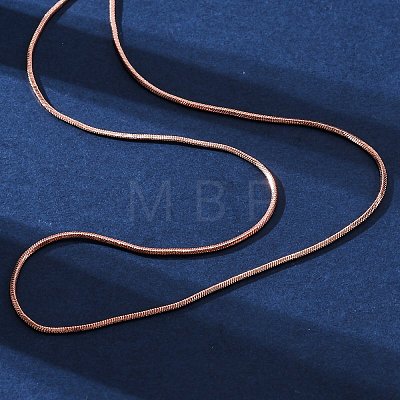 Brass Snake Chains Necklaces for Women NJEW-D302-14RG-1