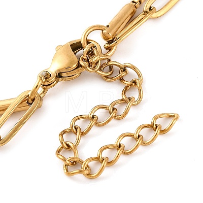 304 Stainless Steel Multi-Strand Chain Bracelets BJEW-G711-03A-G-1