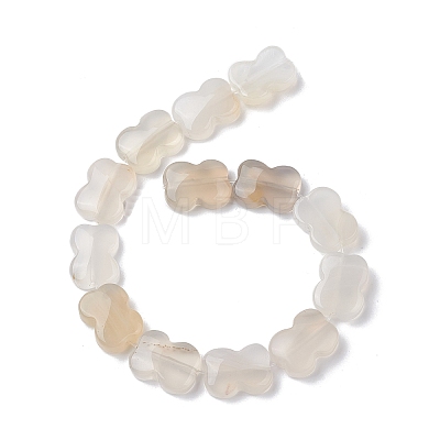 Natural White Agate Beads Strands G-K359-D02-01-1