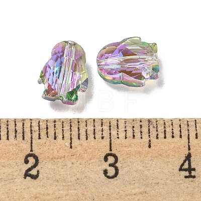 Electroplate Glass Beads EGLA-A041-01-HR02-1