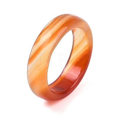 Dyed & Heated Natural Agate Finger Rings for Women RJEW-Z075-02G-1