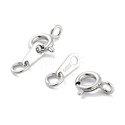 925 Sterling Silver Spring Ring Clasps LS-STER-H111-06P-1
