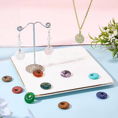 12Pcs 12 Styles Natural & Synthetic Mixed Gemstone Pendants G-SC0003-89-1