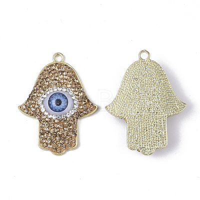 Golden Plated Alloy Pendants RB-T013-05-1