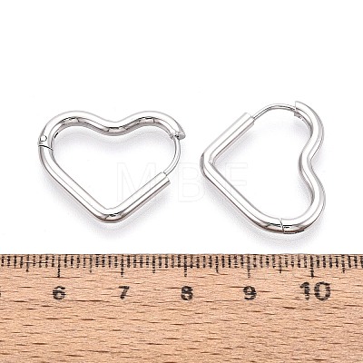 304 Stainless Steel Hoop Earrings STAS-T074-52P-1