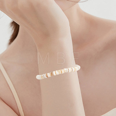 4 Strands 4 Colors Natural Shell Beads Strands SSHEL-PA0001-04-1