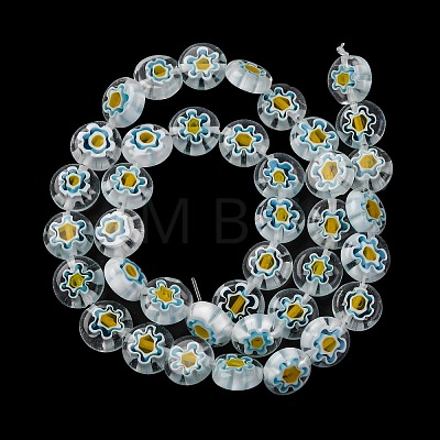 Handmade Millefiori Lampwork Beads Strands LAMP-G164-04K-1