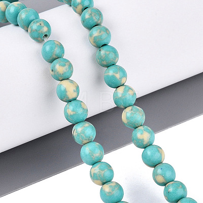 Synthetic Turquoise Beads Strands G-N364-08B-01-1