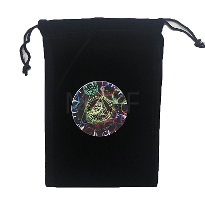 Velvet Tarot Cards Storage Drawstring Bags PW-WGD1949-06-1