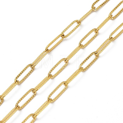 Brass & Stainless Steel Paperclip Chains CHS-XCP0001-05-1