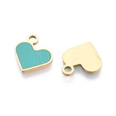 304 Stainless Steel Enamel Charms STAS-L022-483G-05-1