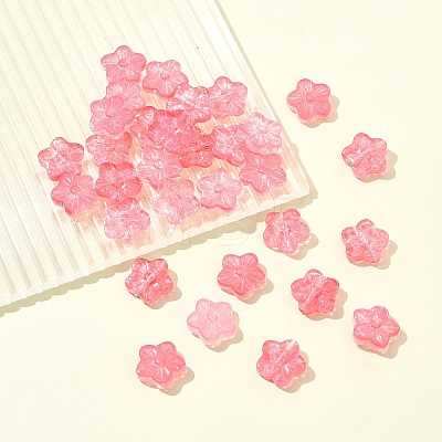 30Pcs Baking Paint Glass Beads GLAA-FS0001-97B-1