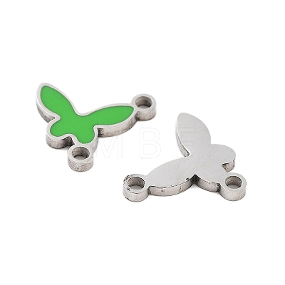 304 Stainless Steel Enamel Connector Charms STAS-Z078-21P-1