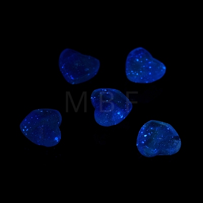 UV Plating Luminous Transparent Acrylic Beads OACR-C001-06-1