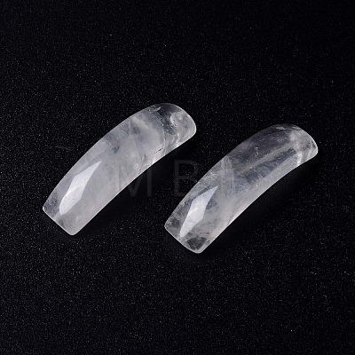 Natural Quartz Crystal Connector Charms G-C015-01E-1