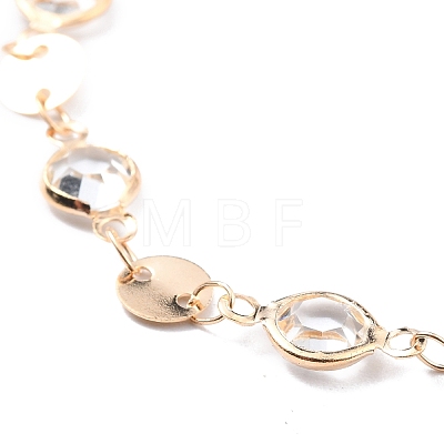 4Pcs 4 Style Alloy Chain Anklets Set with Heart SJEW-D009-07KCG-1