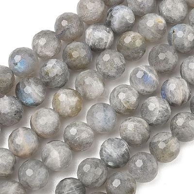 Natural Labradorite Beads Strands G-L642-F07-8mm-1