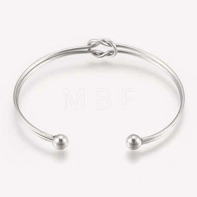 201 Stainless Steel Cuff Bracelets STAS-K182-18P-1