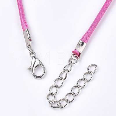 Waxed Cord Necklace Making X-NCOR-T001-33-1