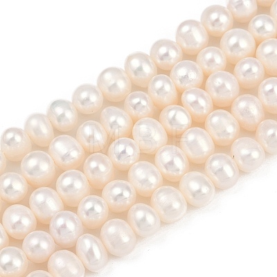 Natural Cultured Freshwater Pearl Beads Strands PEAR-I007-07Y-03A-1