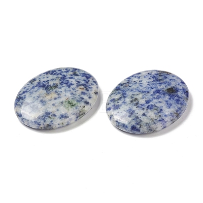 Natural Blue Spot Jasper Worry Stone for Anxiety Therapy G-B036-01N-1