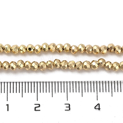 Electroplate Glass Beads Strands EGLA-D030-15A-01-1