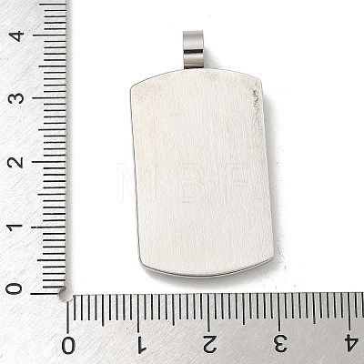 Anti-Tarnish 304 Stainless Steel Rhinestone Stamping Blank Tag Pendants STAS-G346-21P-1