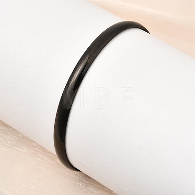 304 Stainless Steel Plain Bangles for Women Men BJEW-Z167-01M-02-1