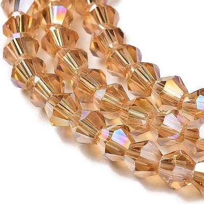 Transparent Electroplate Glass Beads Strands LS-GLAA-F029-2mm-A18-1