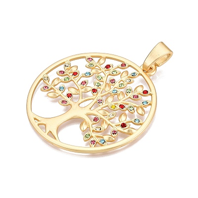 Rack Plating Eco-Friendly Alloy Big Pendants FIND-N005-40G-1