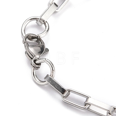 304 Stainless Steel Paperclip Chains BJEW-Z011-03P-1